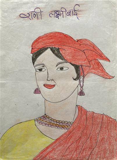 Painting by Akanksha Mengal - Rani Lakshmi bai