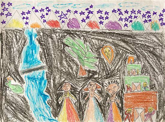 Painting by Pinki Shingade - My Village - 14