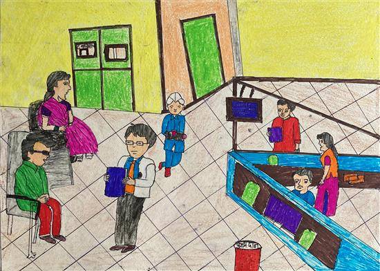 Painting by Hemlata Shingade - Hospital