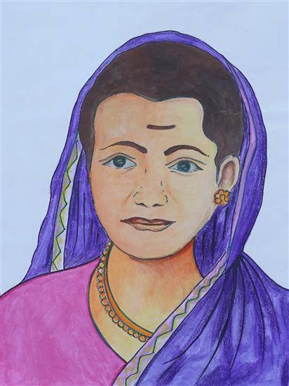 Painting by Mogari Merya - An Indian social reformer