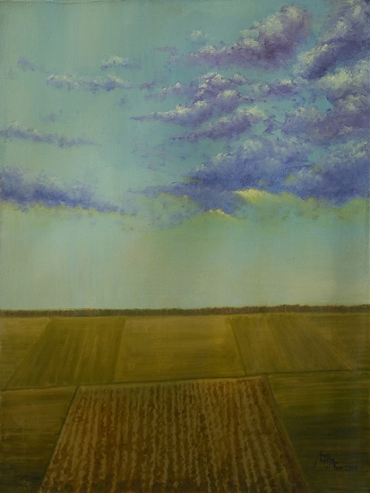 Painting by Arun Akella - Open Fields