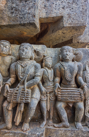 Photograph by Milind Sathe - Musicians at Halebidu