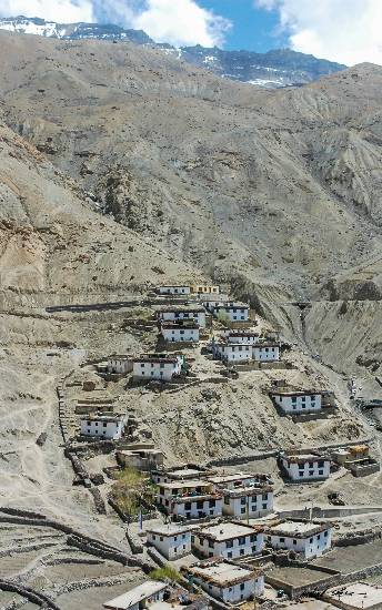 Photograph by Milind Sathe - Village in Spiti