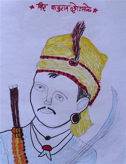 Painting by Aman Madavi - Veer Baburao Shedmake