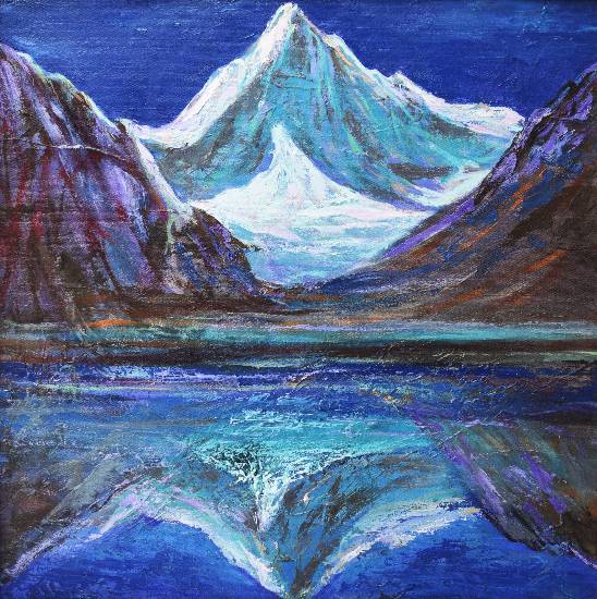 Painting by Kishor Randiwe - Himalaya collection - 17