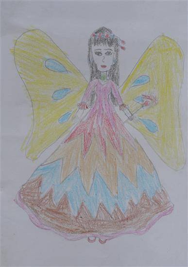 Painting by Usha Pawara - The Fairy