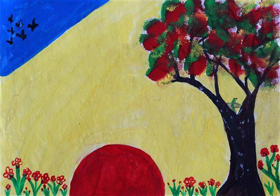 Painting by Pranav Shil - Dawn