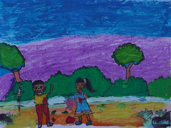 Painting by Rajita Sapate - Celebration of colors