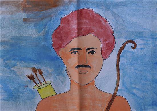 Painting by Ujwala Telam - A Revolutionary