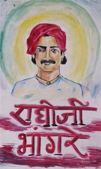 Painting by Pravin Raut - Raghoji Bhangare