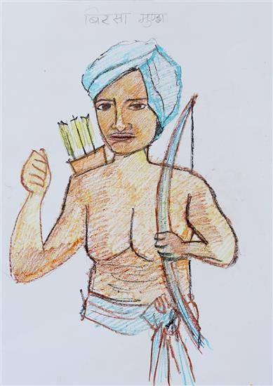 Painting by Savita Adhav - The Armed revolutionary