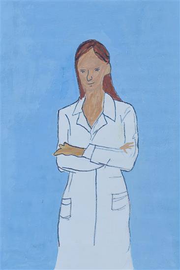 Painting by Shivani Dakhore - My dream is to become a Scientist