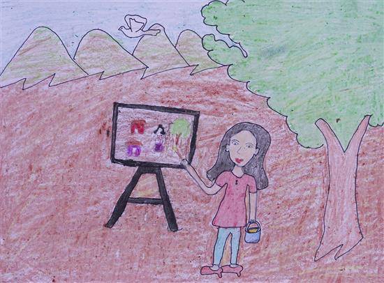 Poster on Rainy Season Varsha Ritu par Drawing Rainy Day Drawing Poster on  Monsoon in 2023 | Rainy day drawing, Art & drawing toys, Drawing challenge