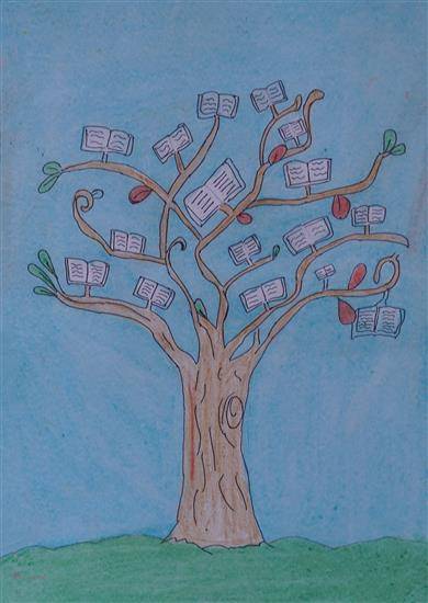 Painting by Renuka Jamunkar - Tree in my dream