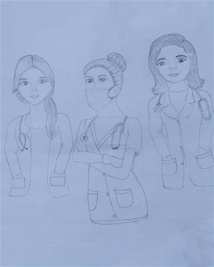 Painting by Neha Khevara - The Physicians