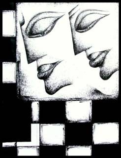 Paintings by Gitanjali Bhawalkar - Life a Chess Game