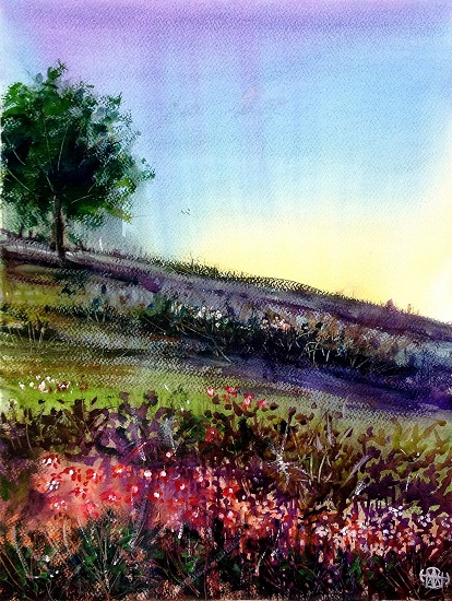 Painting by Ivan Gomes - Nature Scape