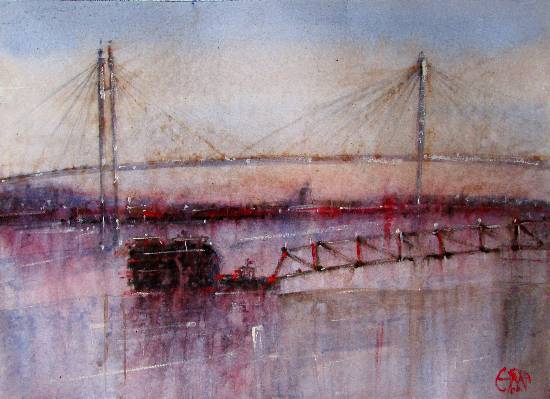 Painting by Ivan Gomes - CityScape - XXXVI