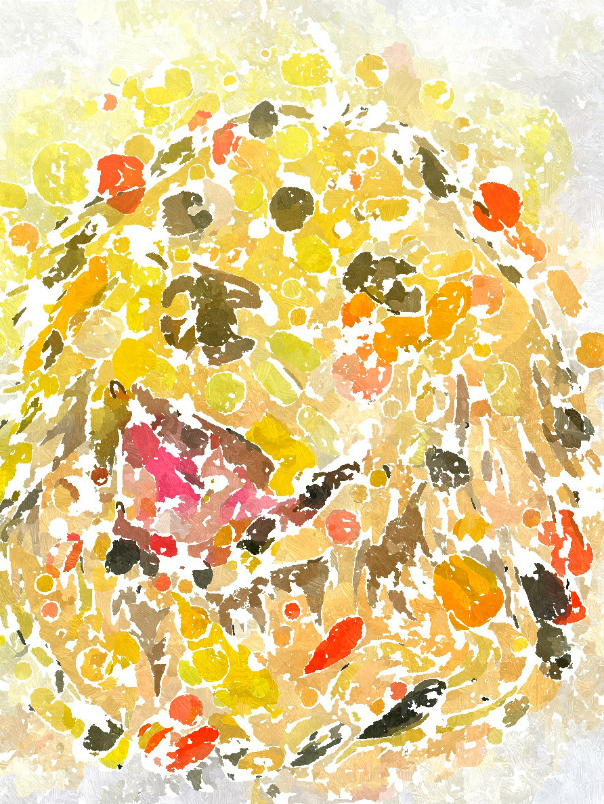 Painting by Hilde Kvale - Sunny Dog