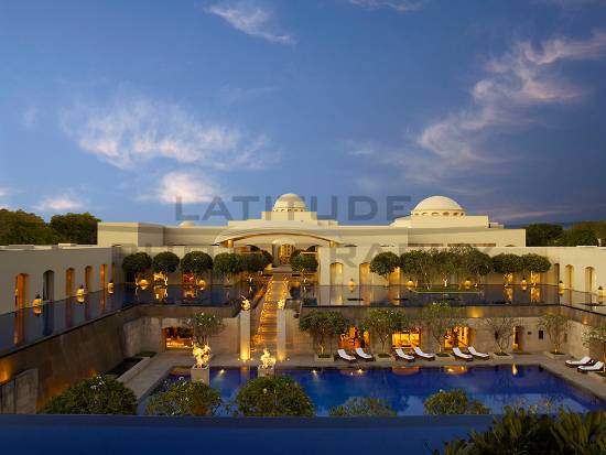 Photograph by Ali Rangoonwalla - Trident Hilton Gurgaon External Swimming Pool Courtyard
