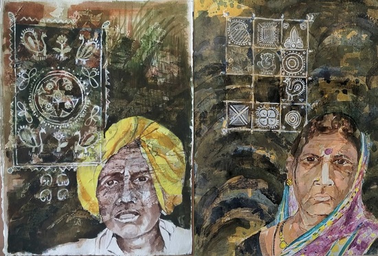 Paintings by Amita Goswami - Hum