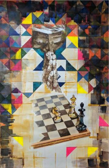 Paintings by Amita Goswami - Checkmate