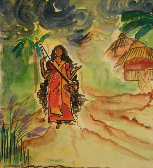 Paintings by Anindita Sengupta - Songstress