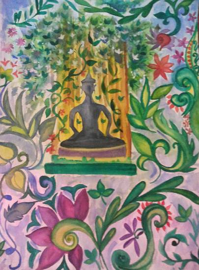 Paintings by Anindita Sengupta - Buddha