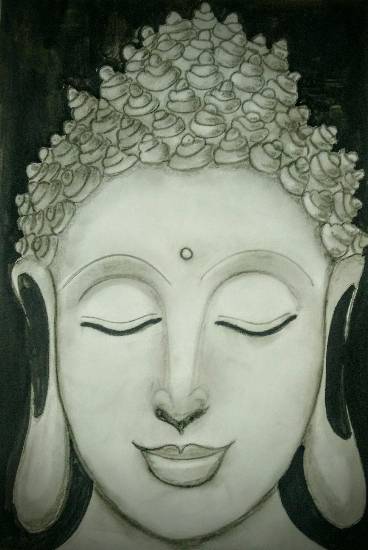 Paintings by Aparna Sudhakaran - Divine Budhha
