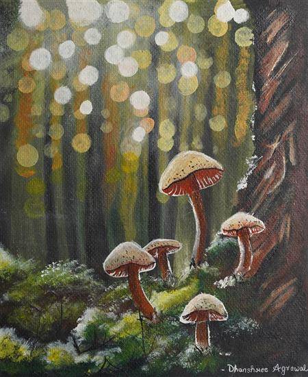 Painting by Dhanshree Agrawal - Mystical forest