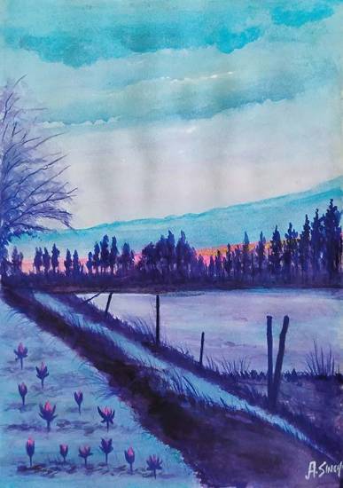 Painting by Avnesh Singh - artwork title nature