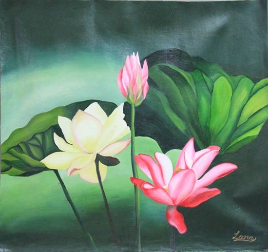 Paintings by Leena Parekh - Lotus
