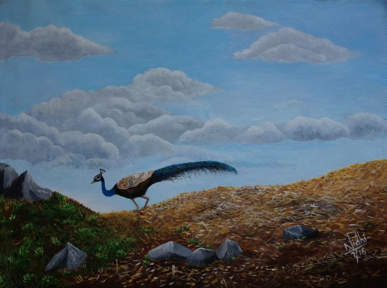 Paintings by Nidhi Mittal - Peacock