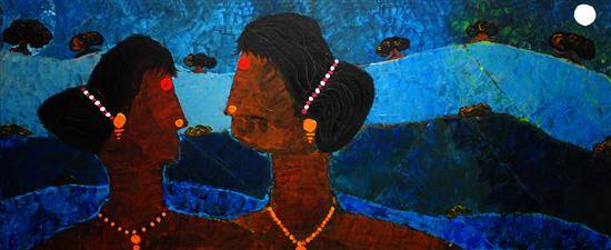 Painting by Mamta Chitnis Sen - Kojagiri