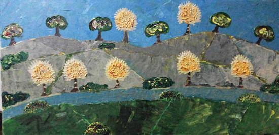 Painting by Mamta Chitnis Sen - Landscape