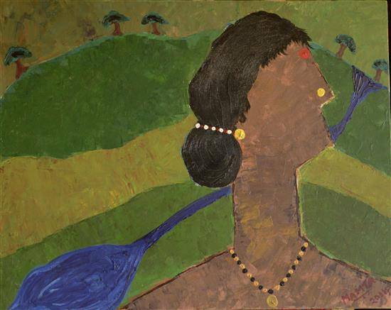 Painting by Mamta Chitnis Sen - The Wait