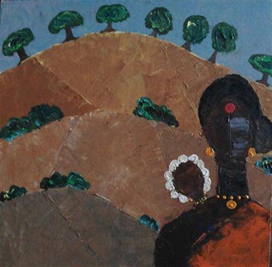 Painting by Mamta Chitnis Sen - The Wait