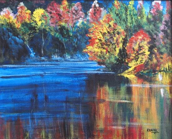 Painting by Dr Kanak Sharma - Serenity