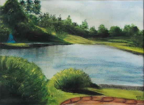 Painting by Dr Kanak Sharma - Botanical Garden Chicago