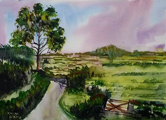 Painting by Dr Kanak Sharma - After Rains