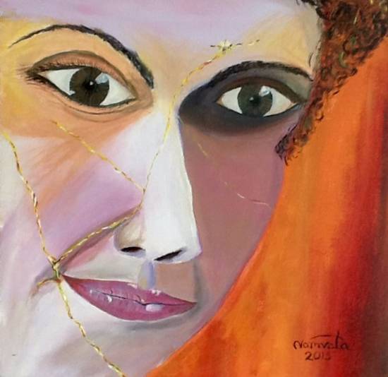 Painting by Namrata Biswas - Kintsugi