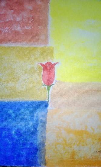 Painting by Nandita Sharma - The Rose