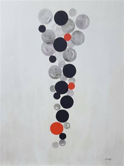 Painting by Nandita Sharma - Pebbles