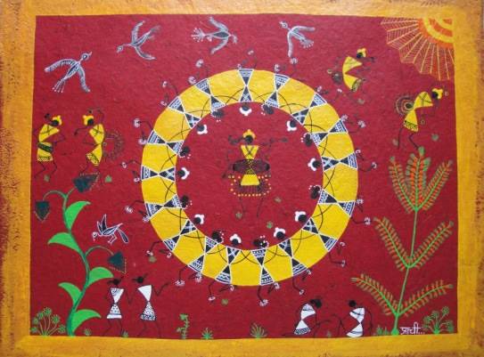 Painting by Prachi Gorwadkar - Dancing in Glory