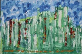 Painting by Pragya Bajpai - The Heavenly Kingdom