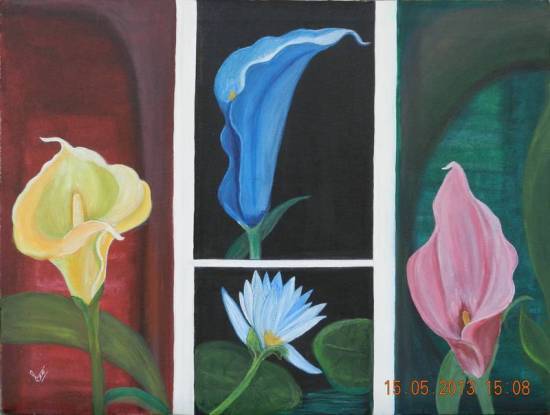 Paintings by Ranjana Kashyap - Lilies