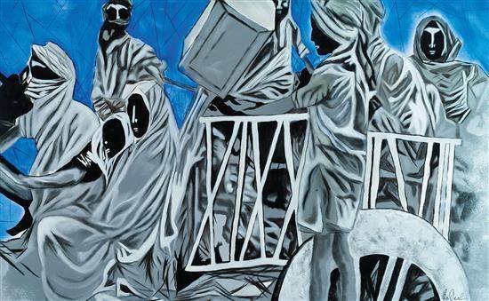 Painting by Raqesh Vashisth - 1947 - I