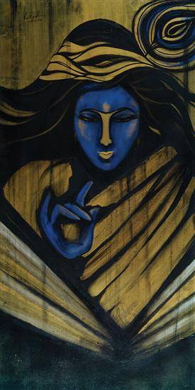 Painting by Raqesh Vashisth - Shiv-Krishna