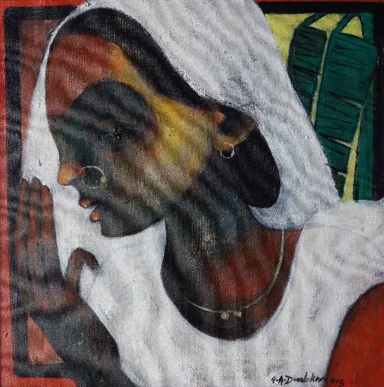 Painting by G A Dandekar - Lajwanti