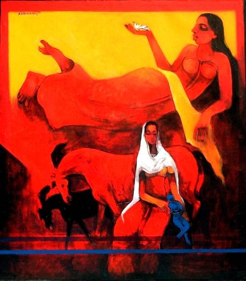 Painting by G A Dandekar - Shakti Power